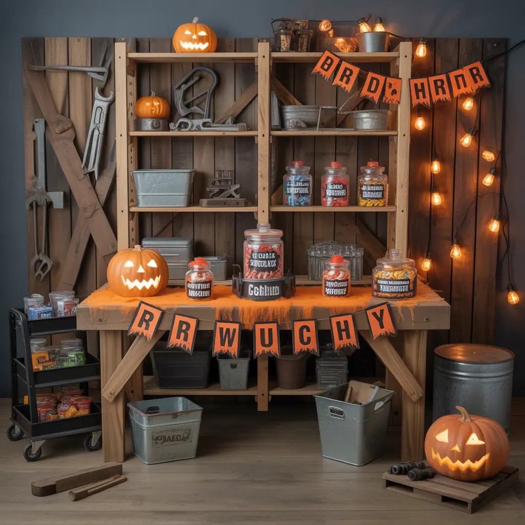 halloween scary candy table ideas