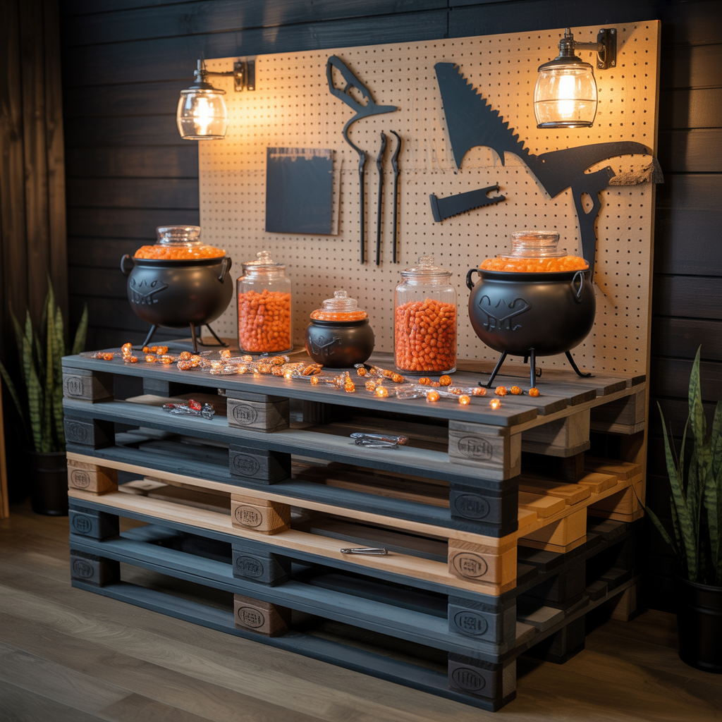 halloween scary candy table ideas