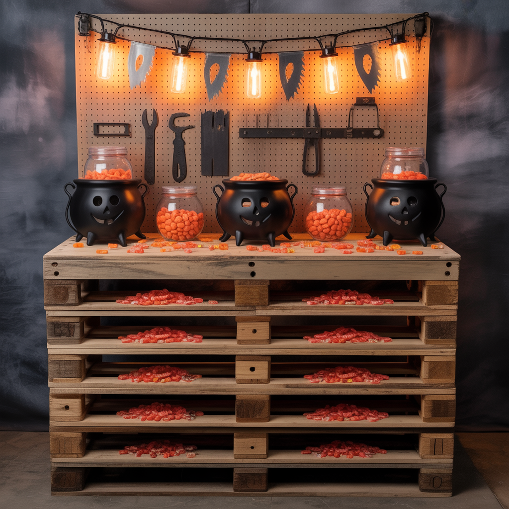 halloween scary candy table ideas