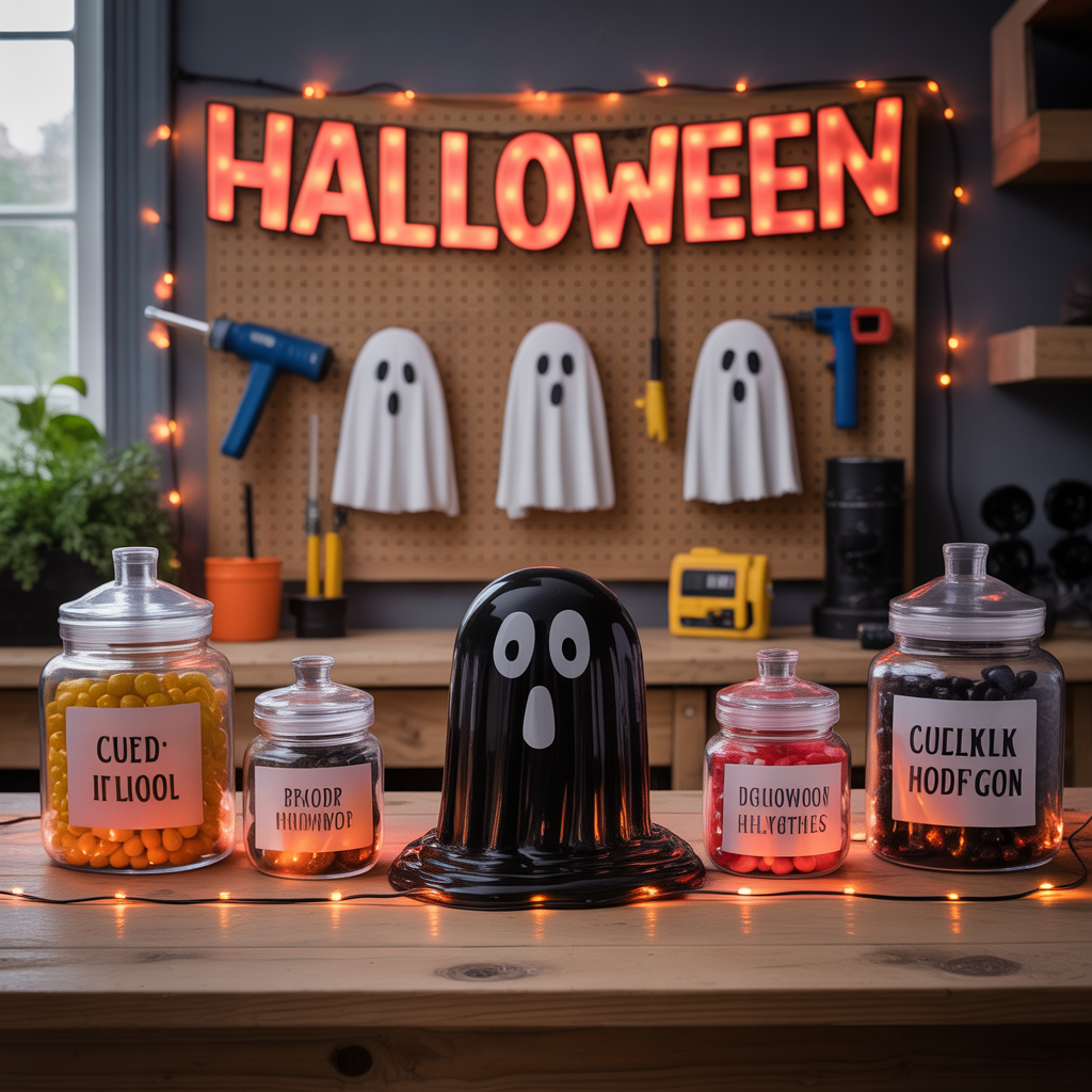 halloween scary candy table ideas