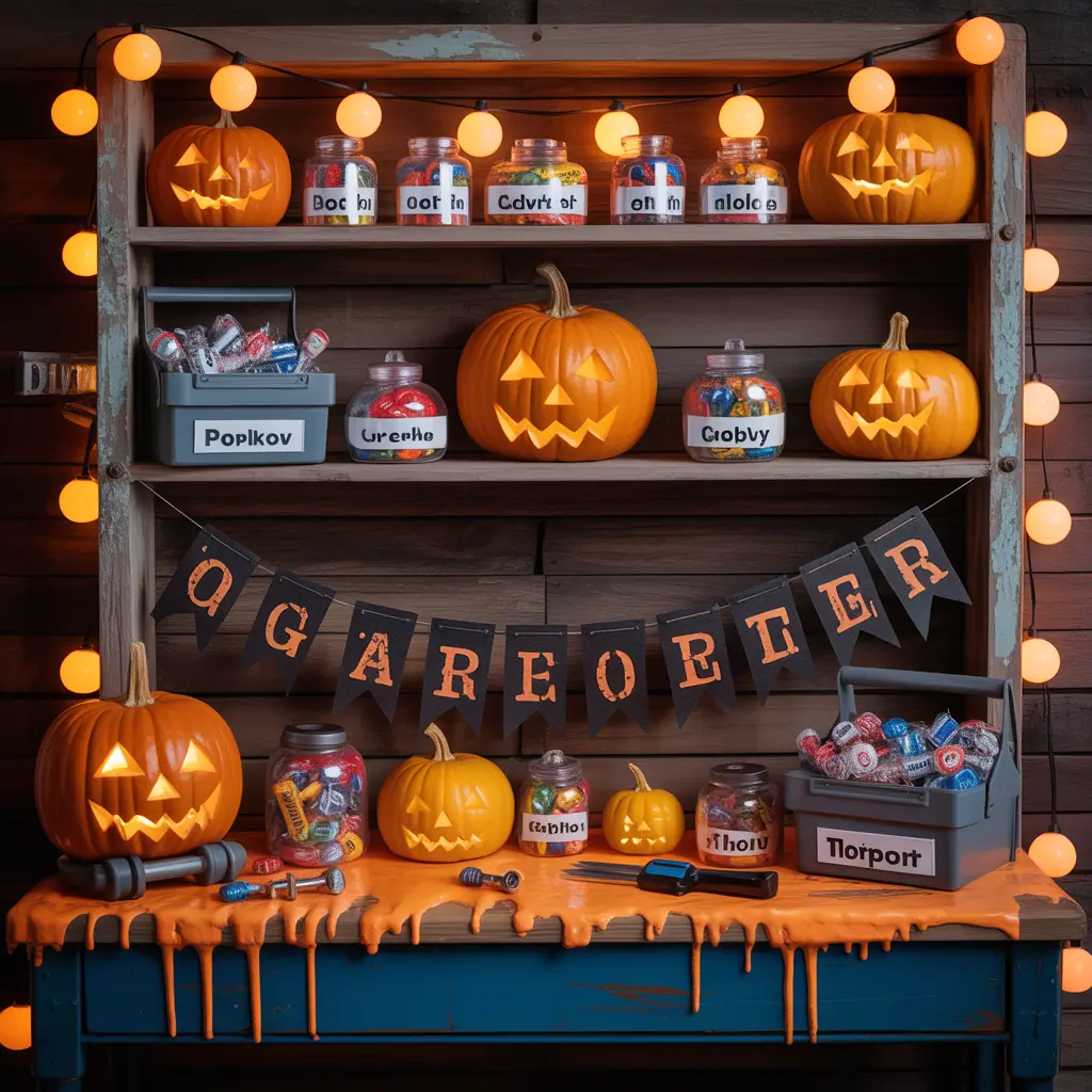 halloween scary candy table ideas