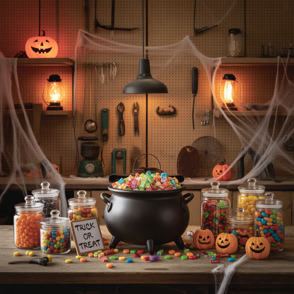halloween scary candy table ideas