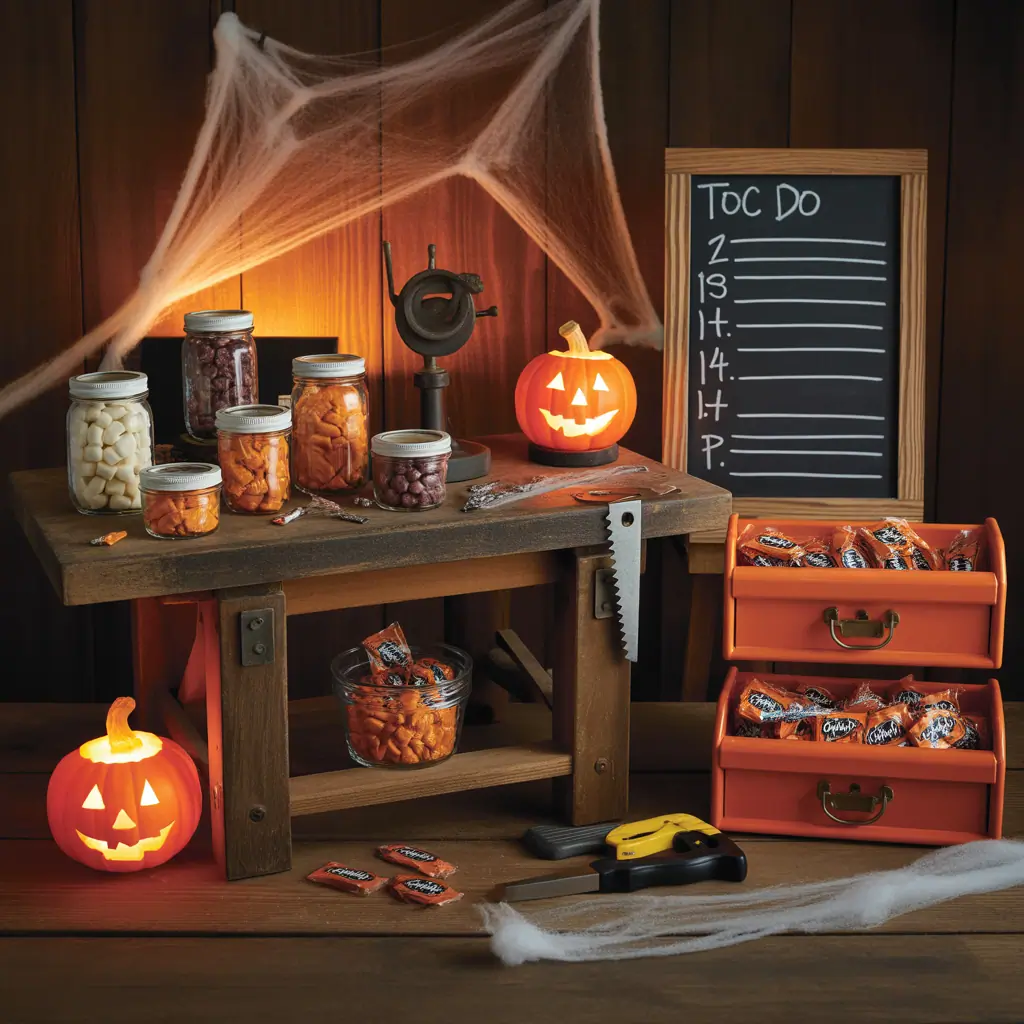 halloween scary candy table ideas