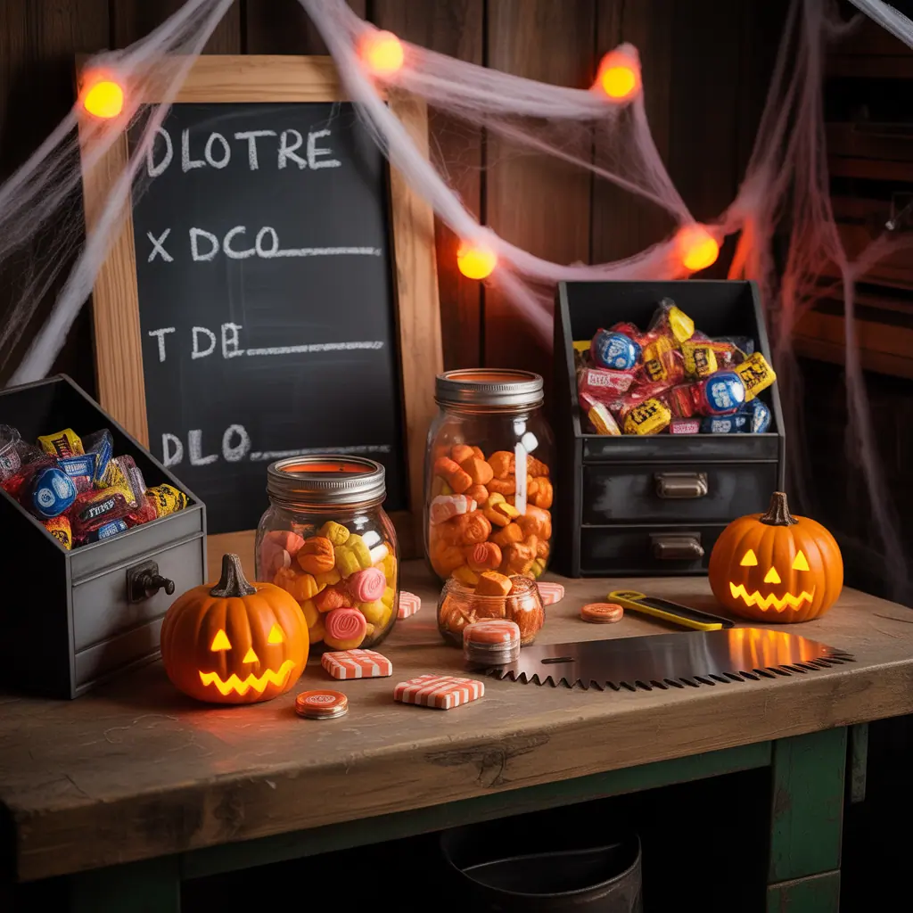 halloween scary candy table ideas