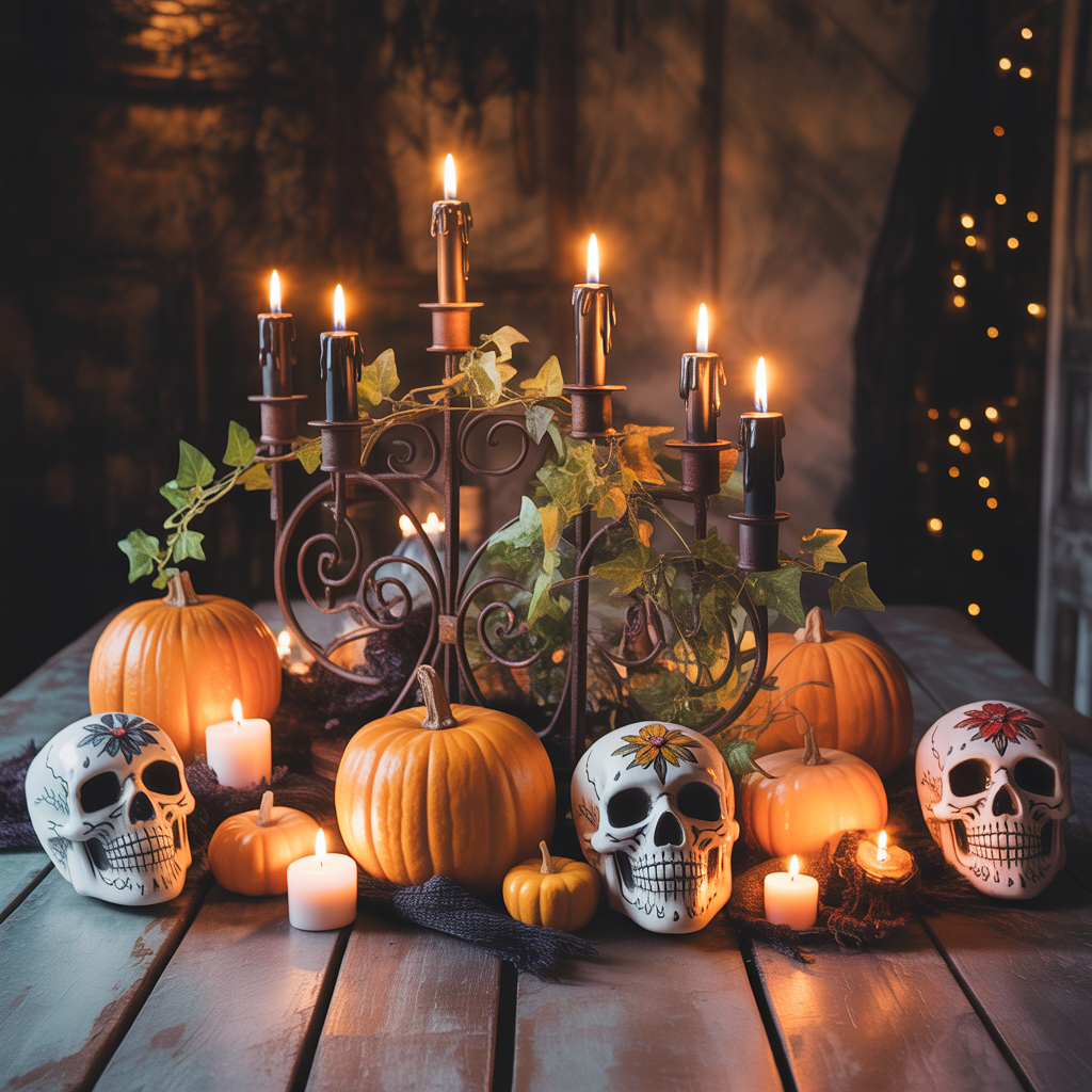 halloween tablescape
