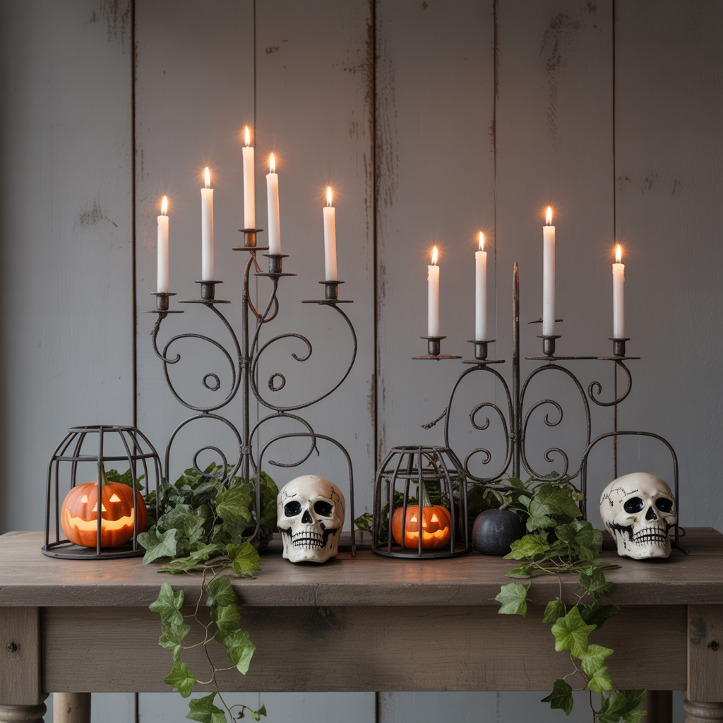 halloween tablescape