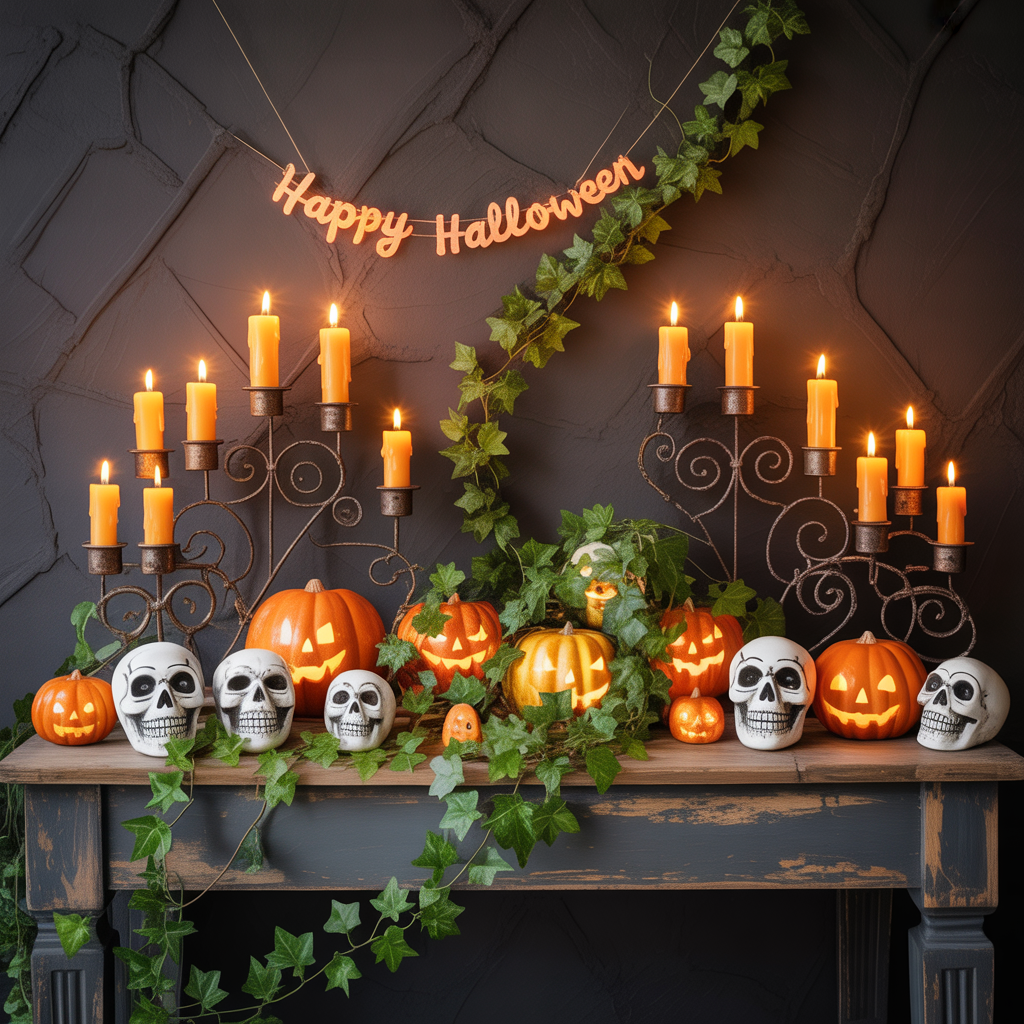 halloween tablescape