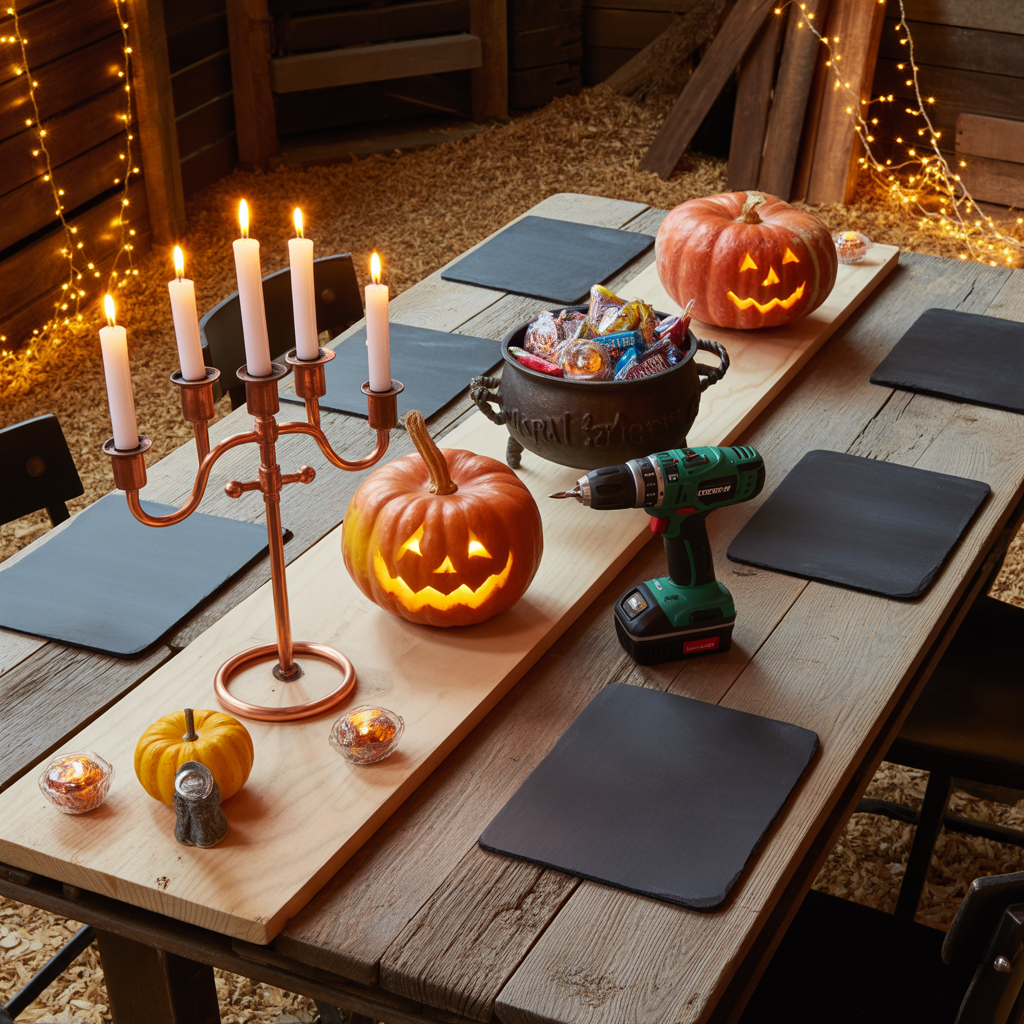 halloween tablescape