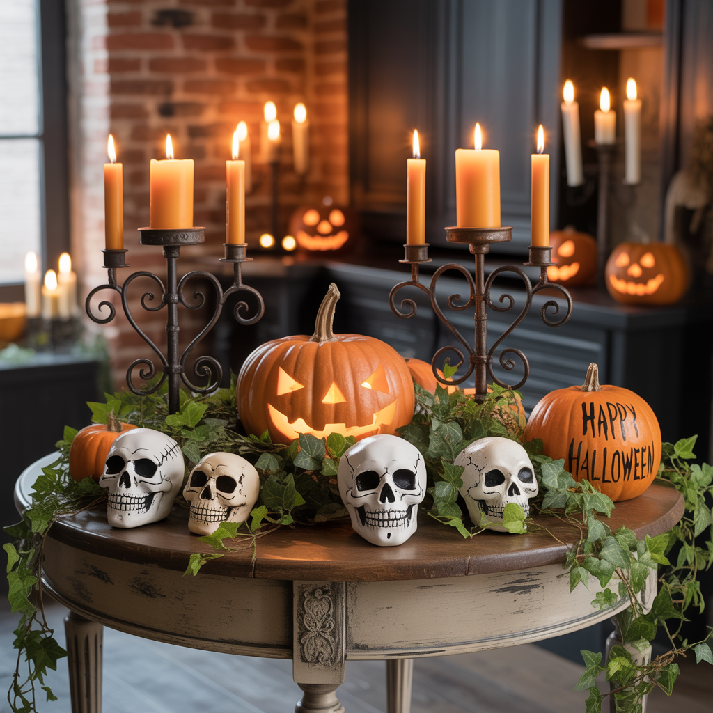halloween tablescape