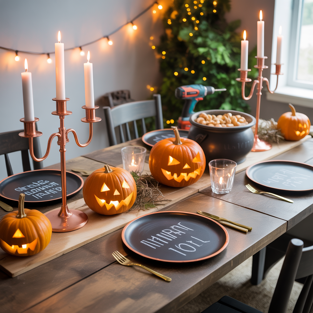 halloween tablescape