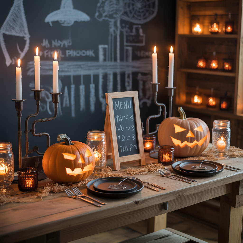halloween tablescape