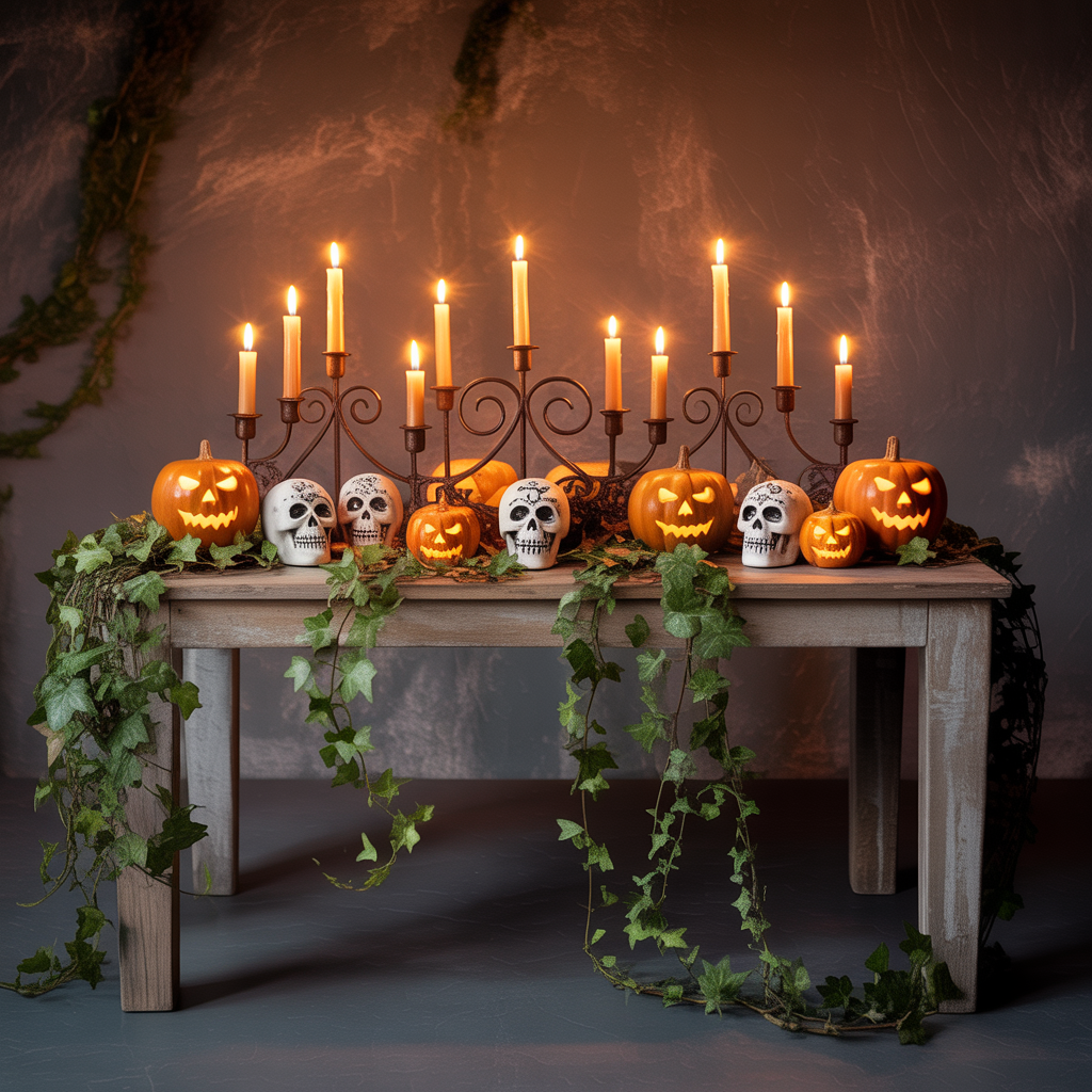 halloween tablescape
