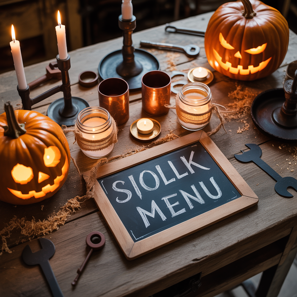 halloween tablescape
