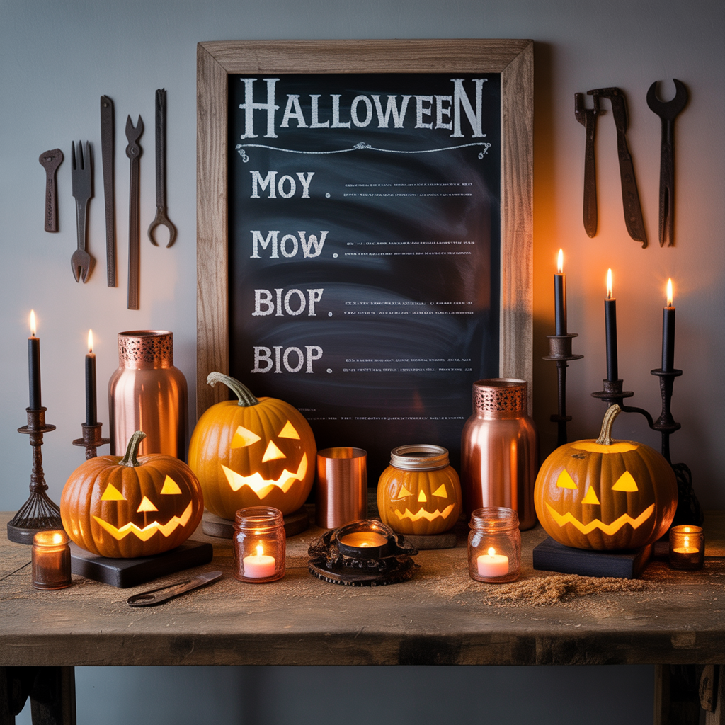 halloween tablescape