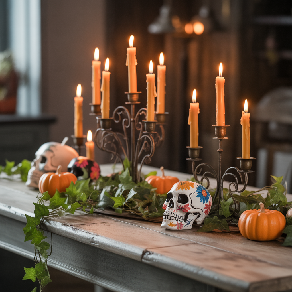 halloween tablescape