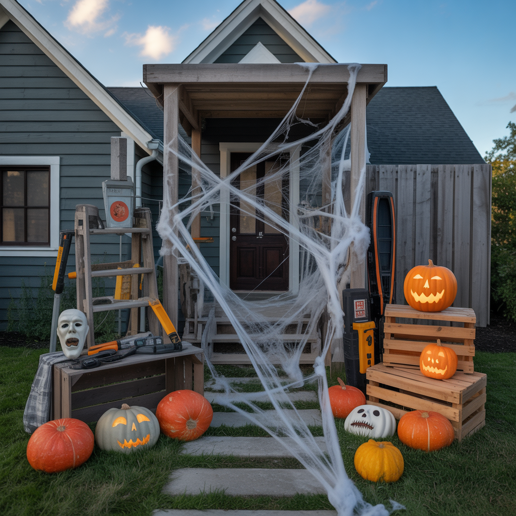 halloween yard displays