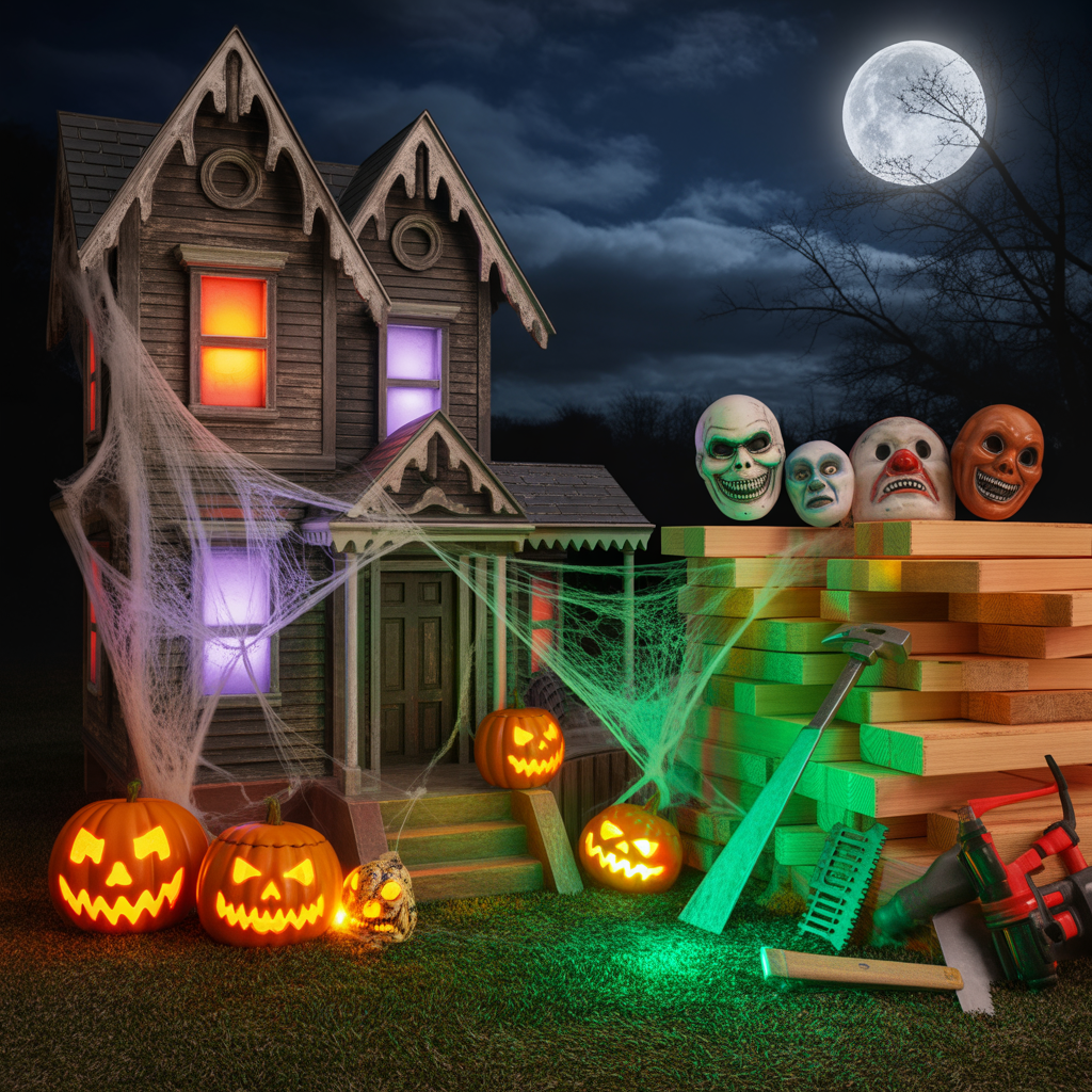 halloween yard displays