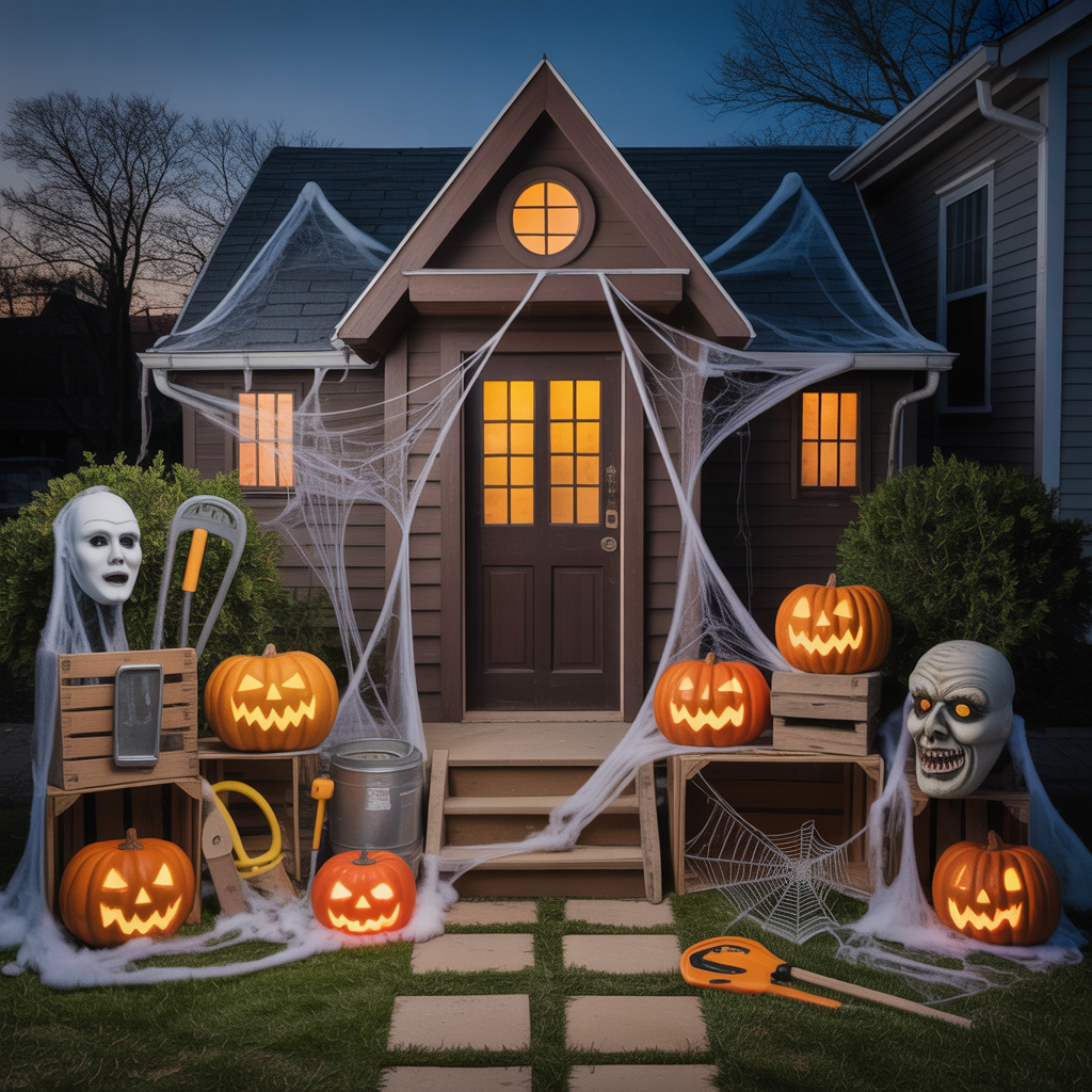 halloween yard displays