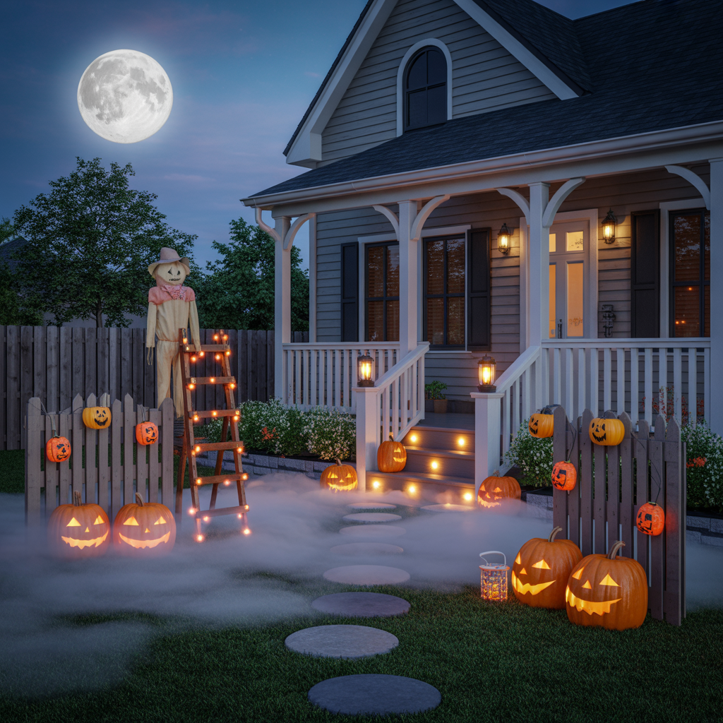 halloween yard displays