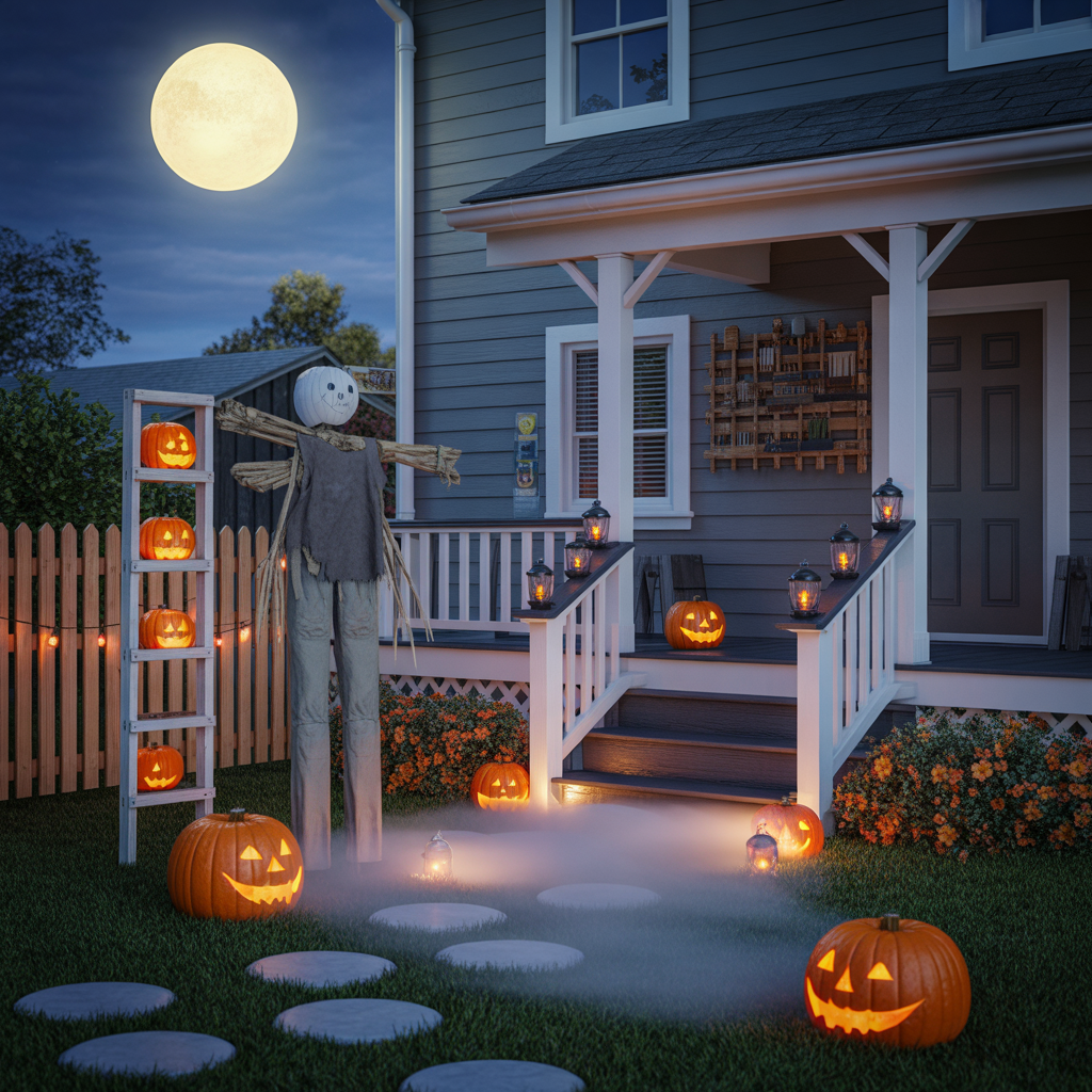 halloween yard displays