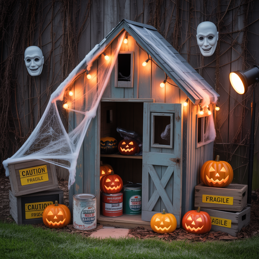 halloween yard displays