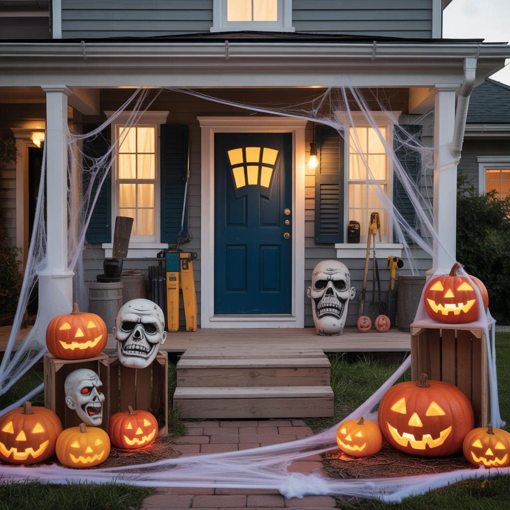 halloween yard displays