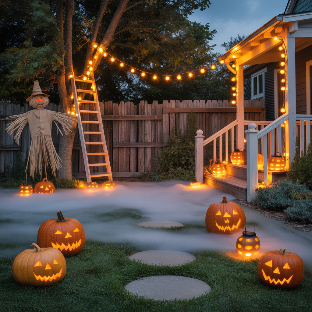 halloween yard displays