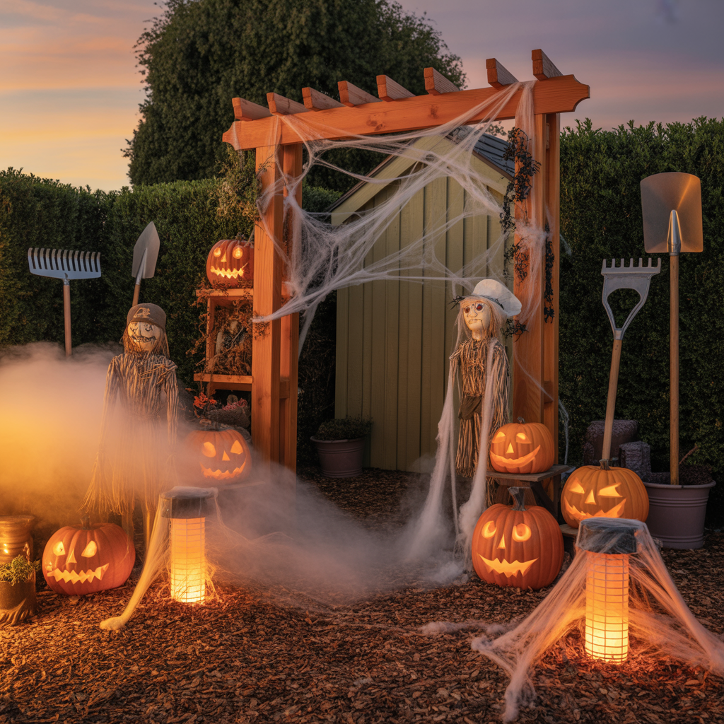 halloween yard displays