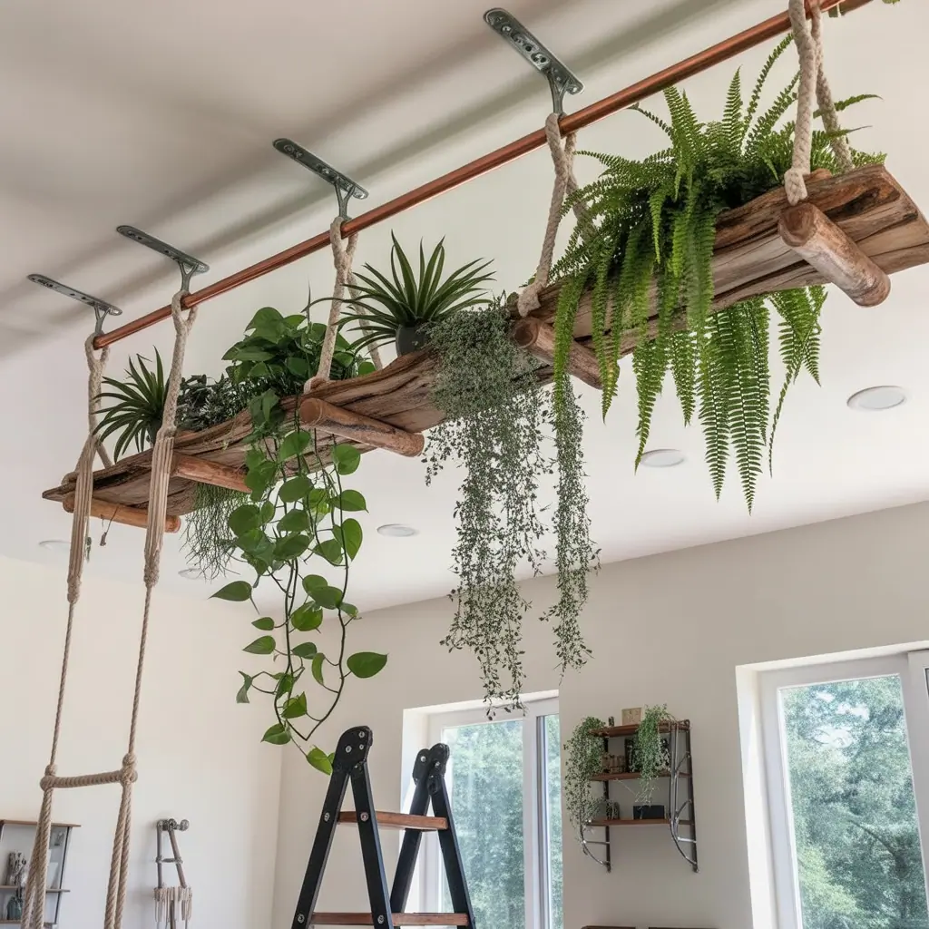 hanging plants from ceiling ideas