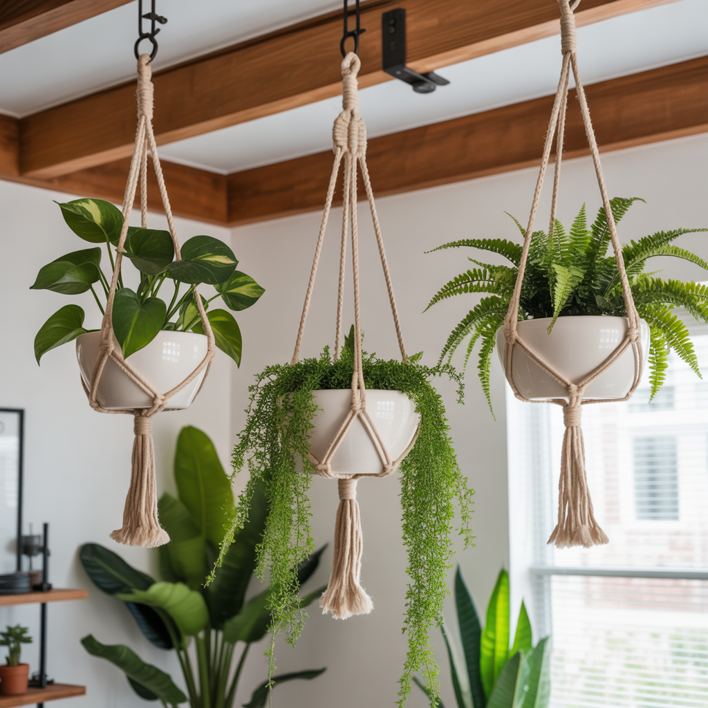 hanging plants from ceiling ideas