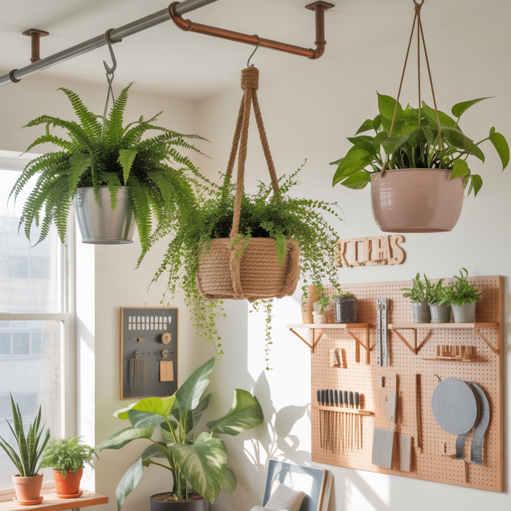hanging plants from ceiling ideas