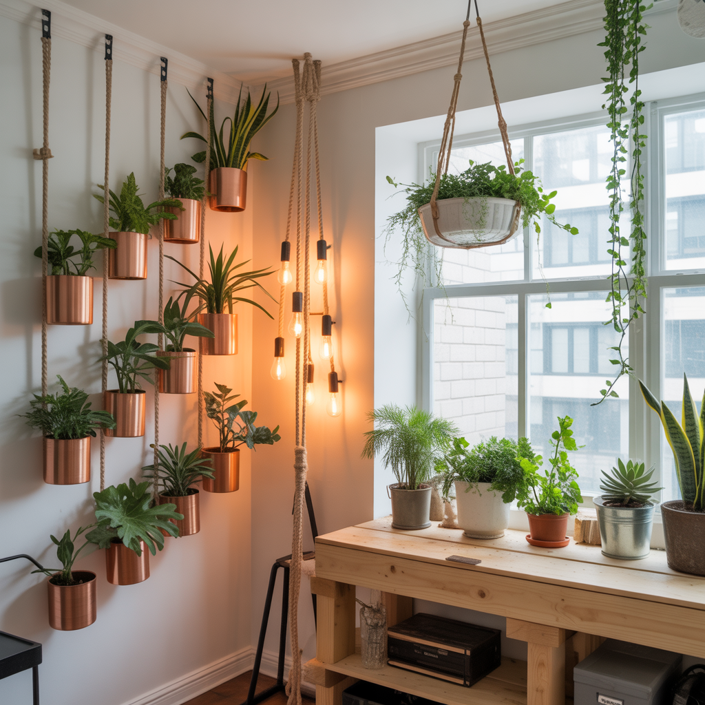 hanging plants from ceiling ideas