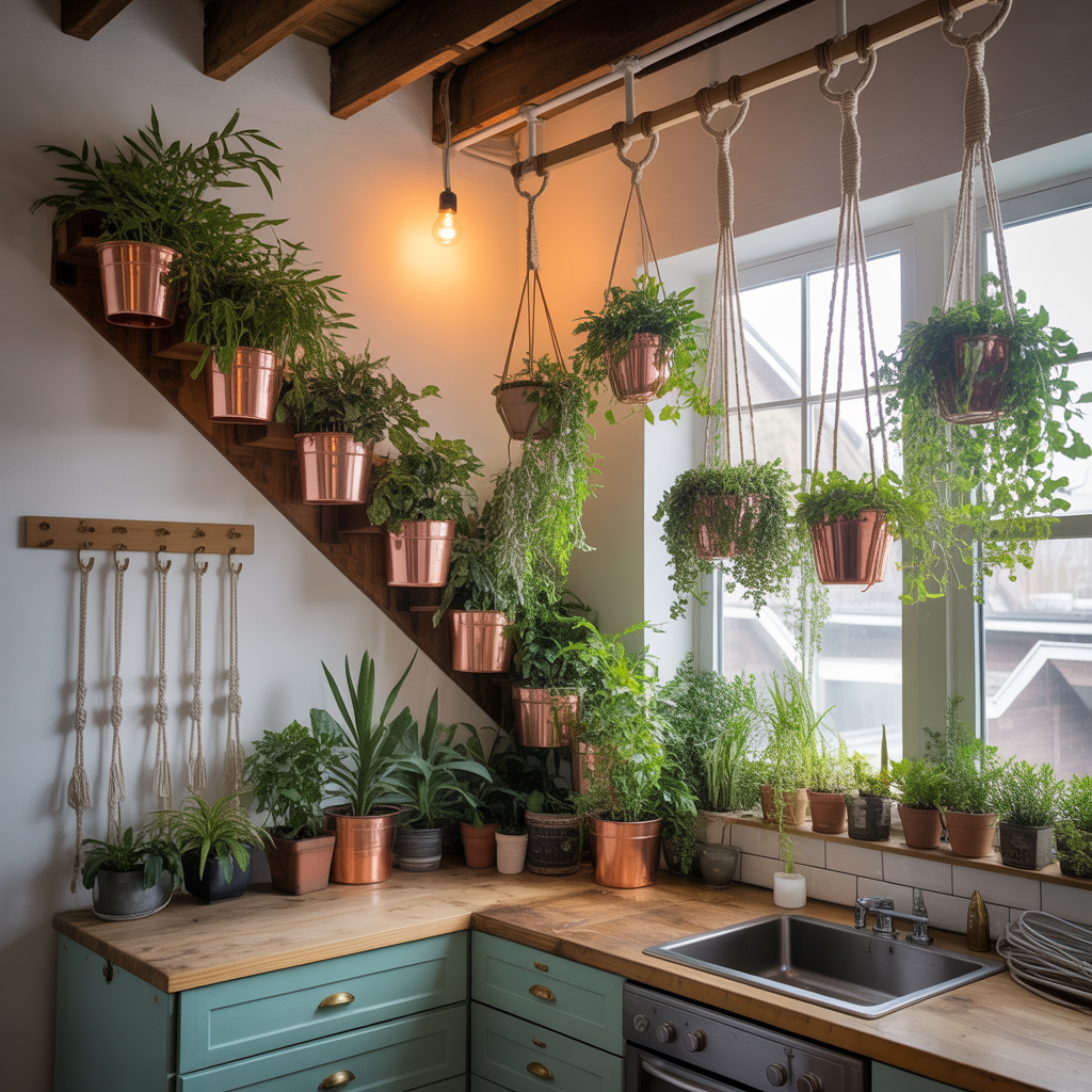 hanging plants from ceiling ideas