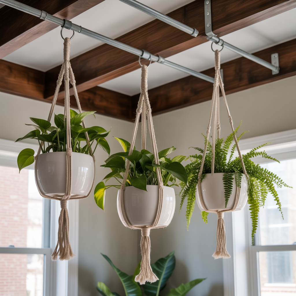 hanging plants from ceiling ideas
