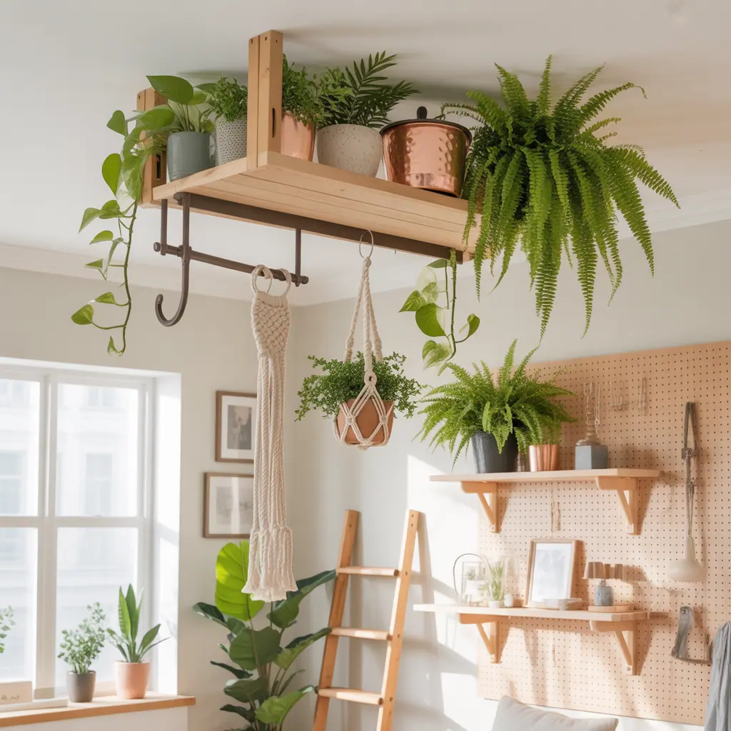 hanging plants from ceiling ideas