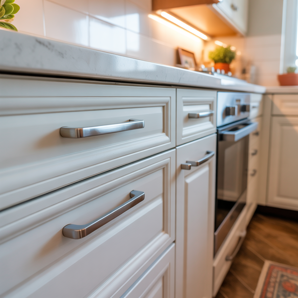 hardware ideas for white kitchen cabinets