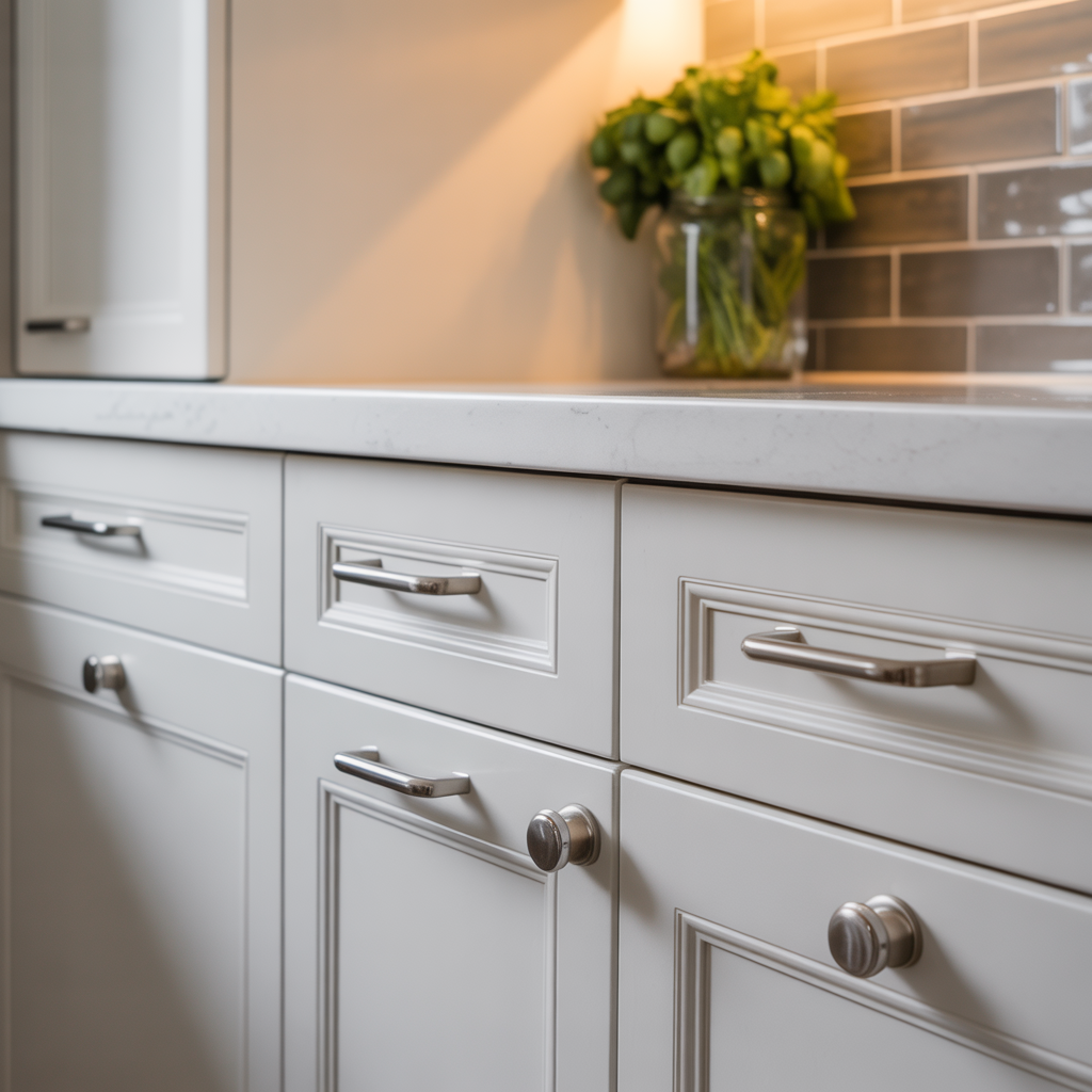 hardware ideas for white kitchen cabinets