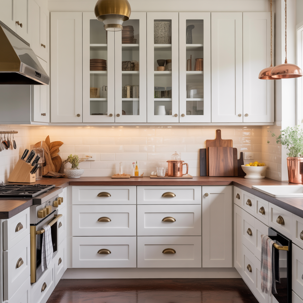 hardware ideas for white kitchen cabinets