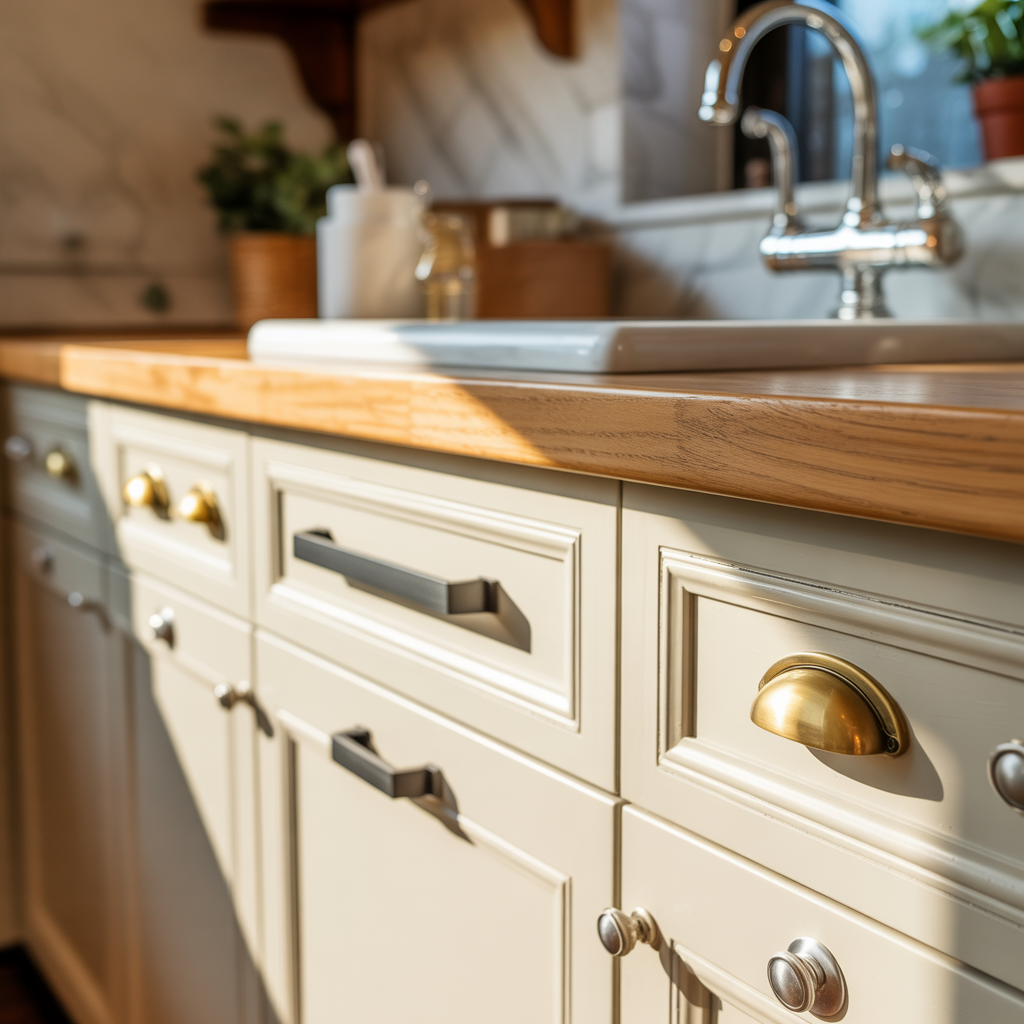 hardware ideas for white kitchen cabinets