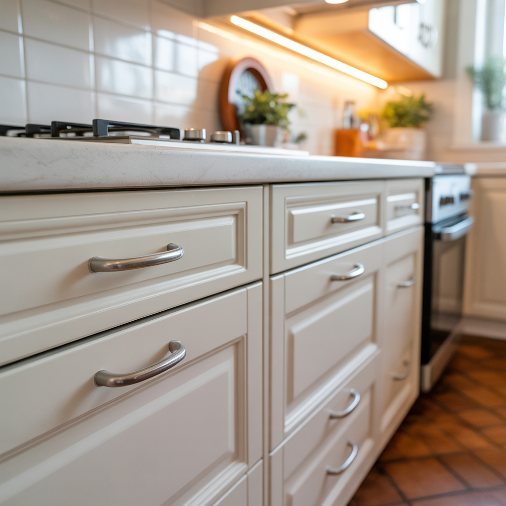 hardware ideas for white kitchen cabinets