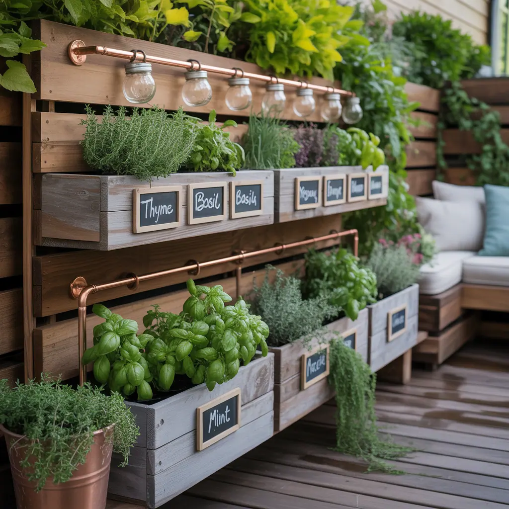 herb garden ideas deck
