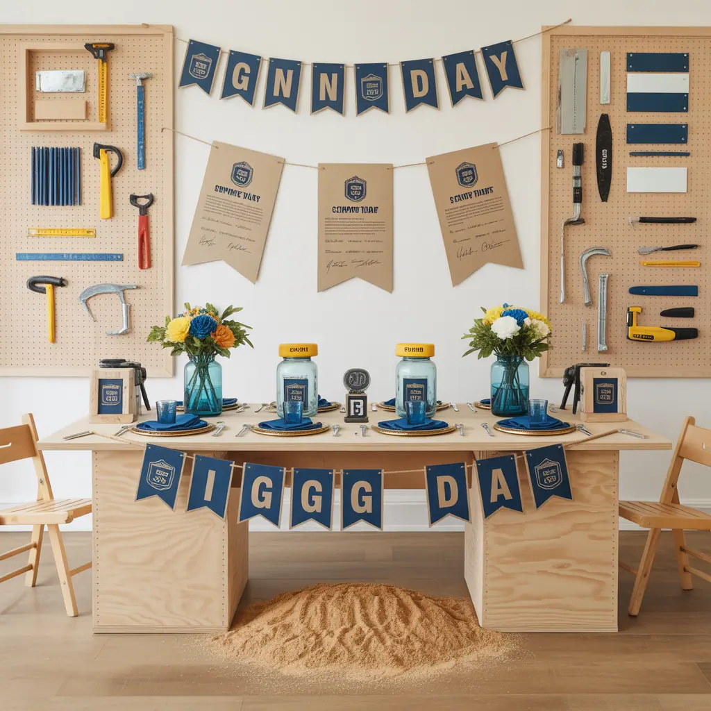 high school signing day tablescape ideas