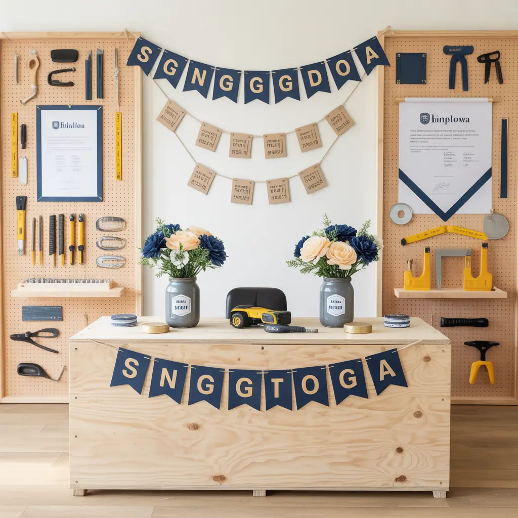 high school signing day tablescape ideas