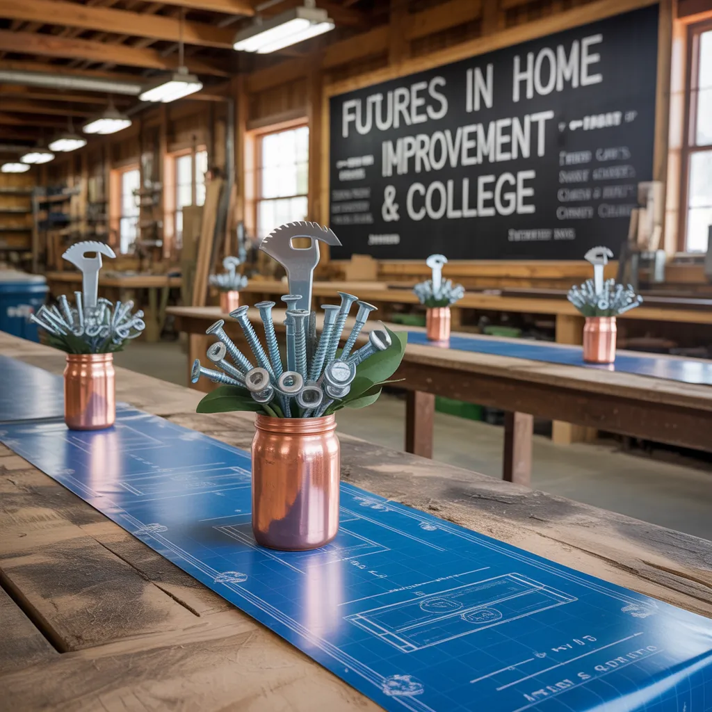 high school signing day tablescape ideas