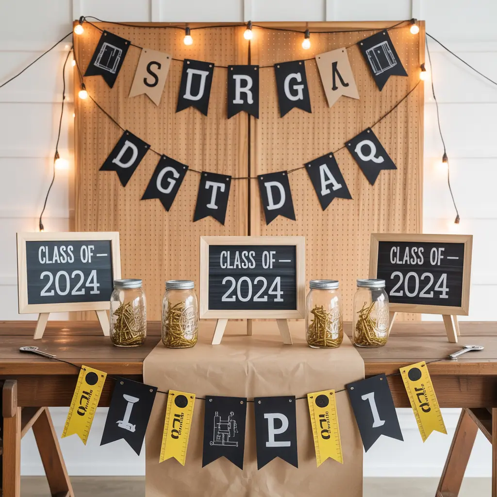 high school signing day tablescape ideas