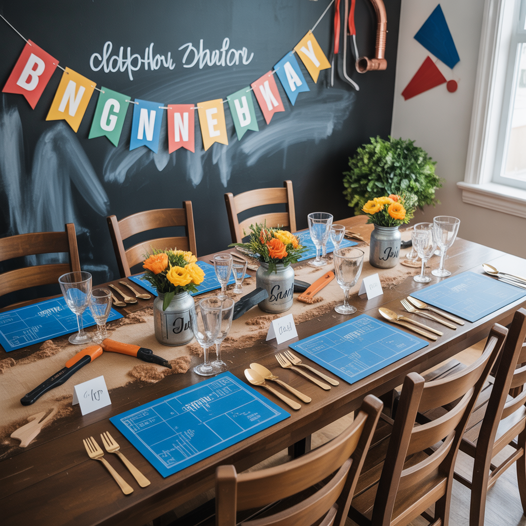 high school signing day tablescape ideas