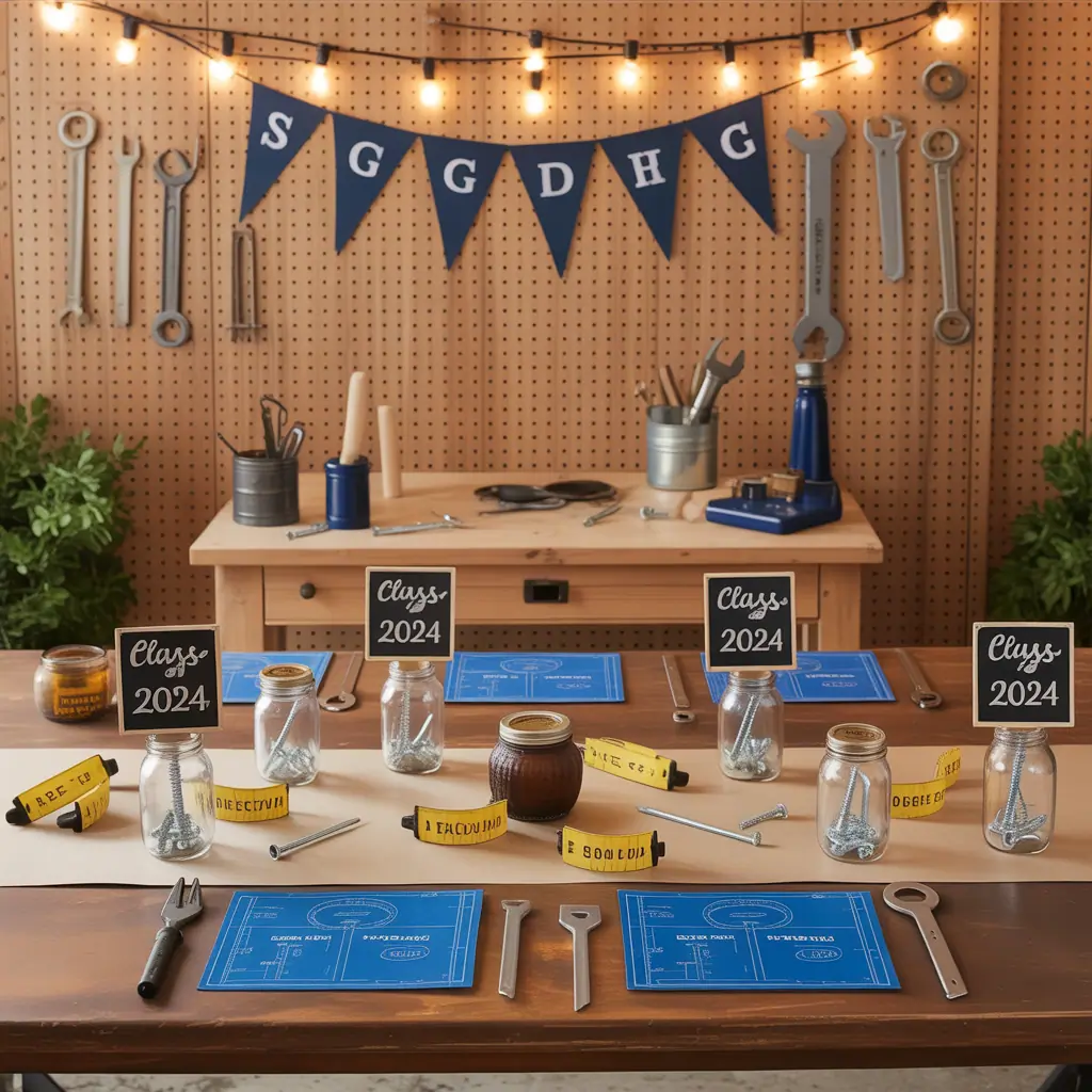 high school signing day tablescape ideas