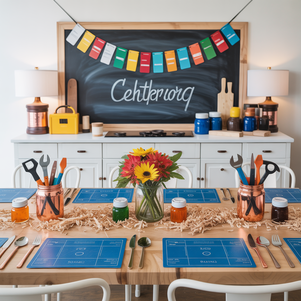 high school signing day tablescape ideas
