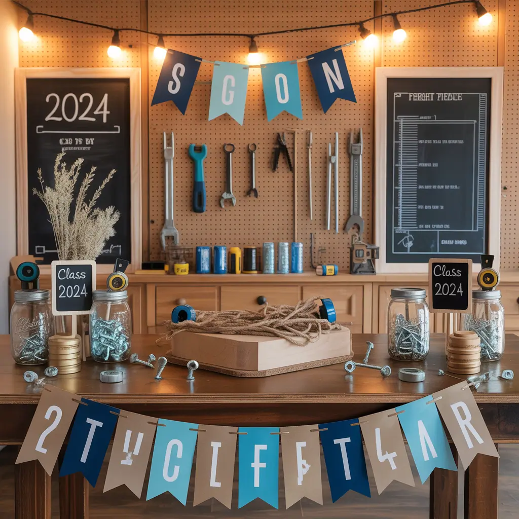 high school signing day tablescape ideas