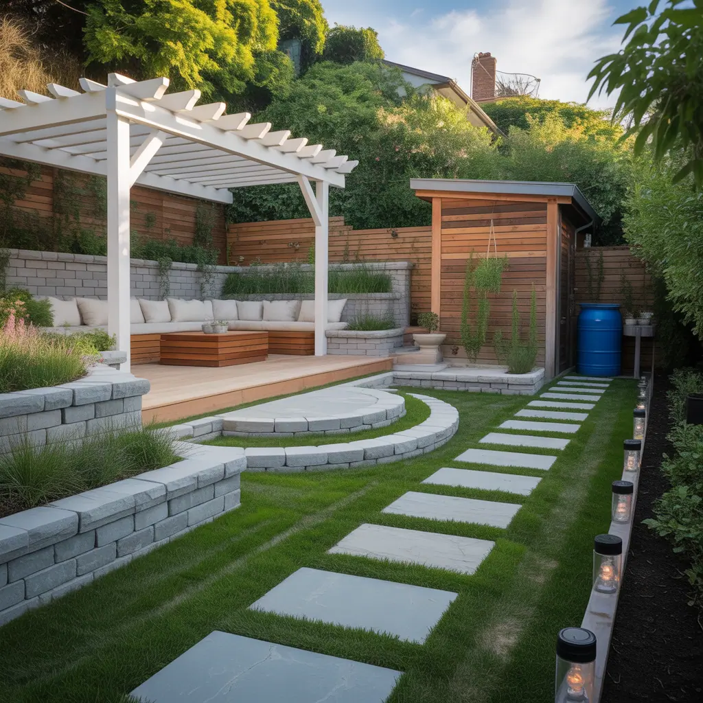 hill backyard ideas and plans